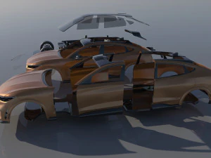 Fo rd Mus tang Mach-E 2022 3D Print Model