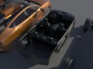 Fo rd Mus tang Mach-E 2022 3D Print Model