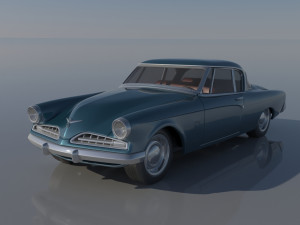 Studebaker Commander Coupe 1953 3D Baskı Modeli