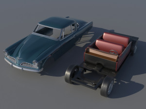 Studebaker Commander Coupe 1953 3D Print Model