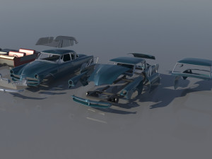Studebaker Commander Coupe 1953 3D Print Model