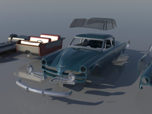 Studebaker Commander Coupe 1953 3D Print Model