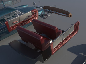 Studebaker Commander Coupe 1953 3D Print Model