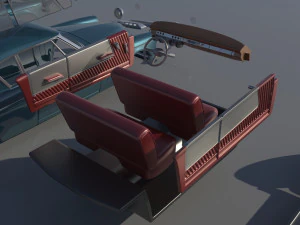 Studebaker Commander Coupe 1953 3D Print Model