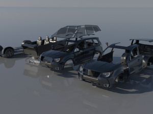 Subaru Forester 2017 20XT Modelo de impresión 3D