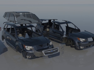 Subaru Forester 2017 20XT Modelo de impresión 3D