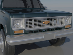 Chevrolet C30 Crew Cab 1975 Modello di stampa 3D