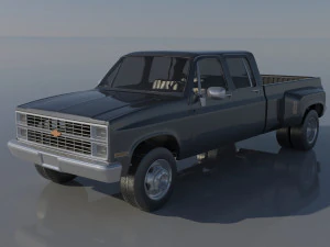 Chevrolet K30 Crew Cab 1975 г. 3D Принт Модель
