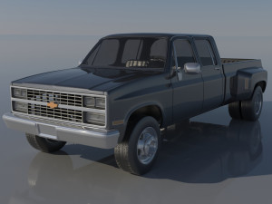 Chevrolet K30 Crew Cab 1975 3D Baskı Modeli