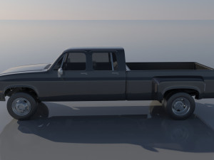Chevrolet K30 Crew Cab 1975 3D Baskı Modeli