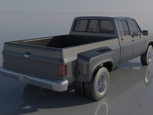Chevrolet K30 Crew Cab 1975 3D Baskı Modeli