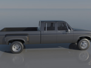 Chevrolet K30 Crew Cab 1975 3D Baskı Modeli
