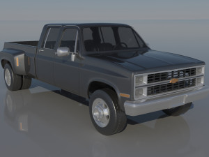 Chevrolet K30 Crew Cab 1975 3D Baskı Modeli