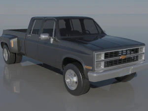 Chevrolet K30 Crew Cab 1975 3D Print Model