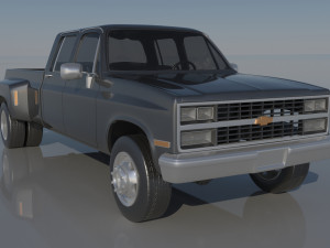 Chevrolet K30 Crew Cab 1975 3D Baskı Modeli