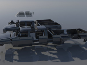 Chevrolet K30 Crew Cab 1975 3D Baskı Modeli