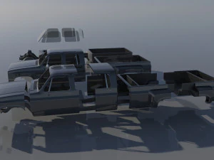 Chevrolet K30 Crew Cab 1975 3D Print Model