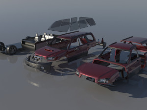 Subaru Forester 2003 3D Принт Модель