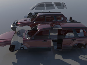 Subaru Forester 2003 3D Принт Модель