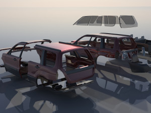 Subaru Forester 2003 3D Принт Модель