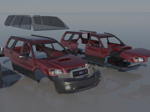 Subaru Forester 2003 3D Принт Модель