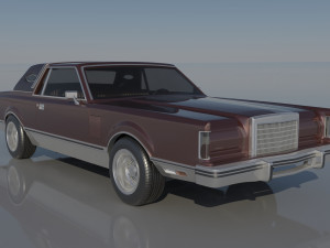 Lincoln Mark VI 1981 3D Print Model