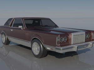 Lincoln Mark VI 1981 3D Print Model
