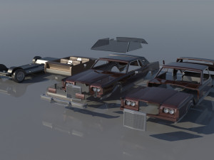 Lincoln Mark VI 1981 3D Print Model