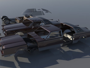 Lincoln Mark VI 1981 3D Print Model