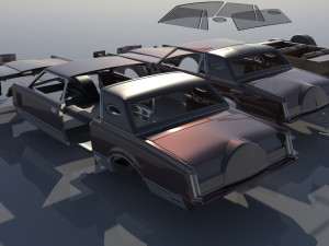 Lincoln Mark VI 1981 3D Print Model