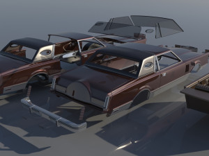 Lincoln Mark VI 1981 3D Print Model
