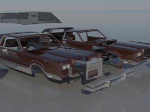 Lincoln Mark VI 1981 3D Print Model