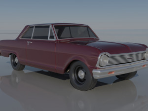 Chevrolet Nova 1965 3Dプリントモデル