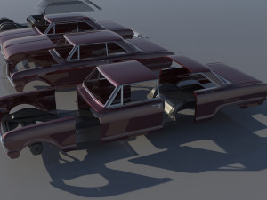 Chevrolet Nova 1965 3Dプリントモデル