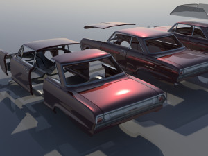 Chevrolet Nova 1965 3Dプリントモデル