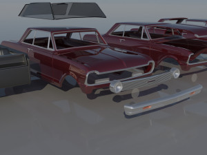 Chevrolet Nova 1965 3Dプリントモデル