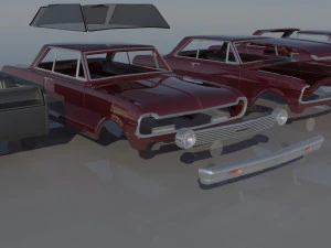 Chevrolet Nova 1965 3D Print Model
