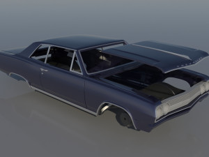 Chevrolet Chevelle 1965 3D 프린트 모델