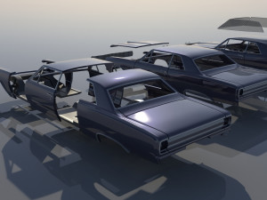 Chevrolet Chevelle 1965 3D 프린트 모델