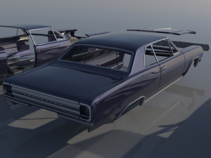 Chevrolet Chevelle 1965 3D 프린트 모델
