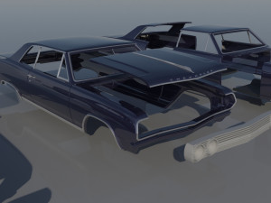 Chevrolet Chevelle 1965 3D 프린트 모델