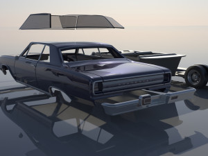 Chevrolet Chevelle 1965 3D 프린트 모델