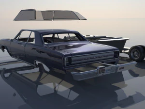 Chevrolet Chevelle 1965 3D Print Model