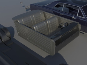 Chevrolet Chevelle 1965 3D 프린트 모델