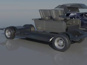 Chevrolet Chevelle 1965 3D 프린트 모델