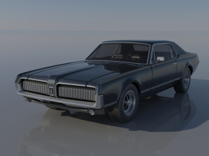 Mercury Cougar 1967 3D Print Model