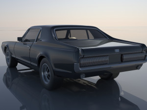 Mercury Cougar 1967 3Dプリントモデル