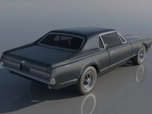 Mercury Cougar 1967 3D Print Model