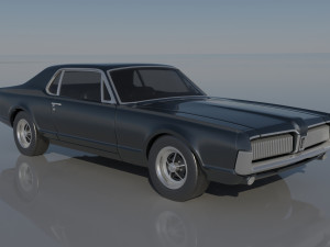 Mercury Cougar 1967 3Dプリントモデル