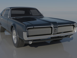 Mercury Cougar 1967 3Dプリントモデル